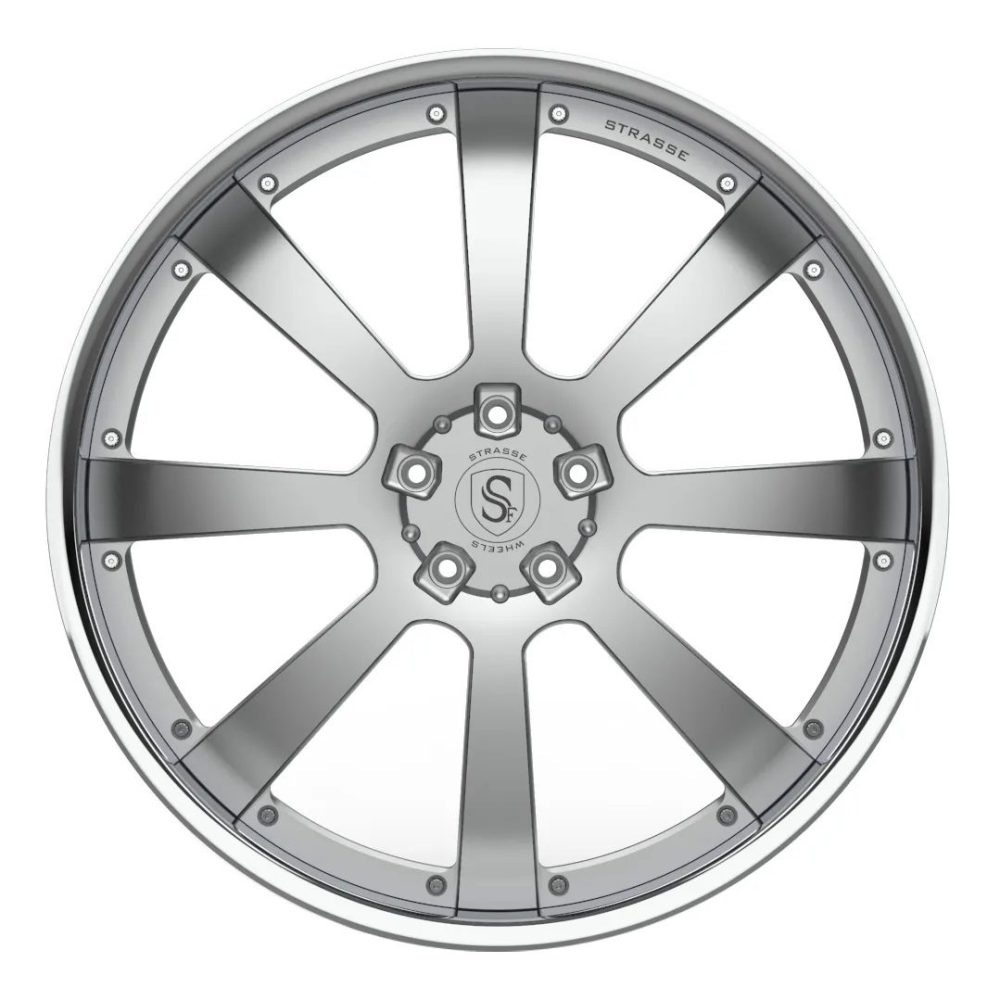 Strasse T8 Signature Wheel - Silver & Polished