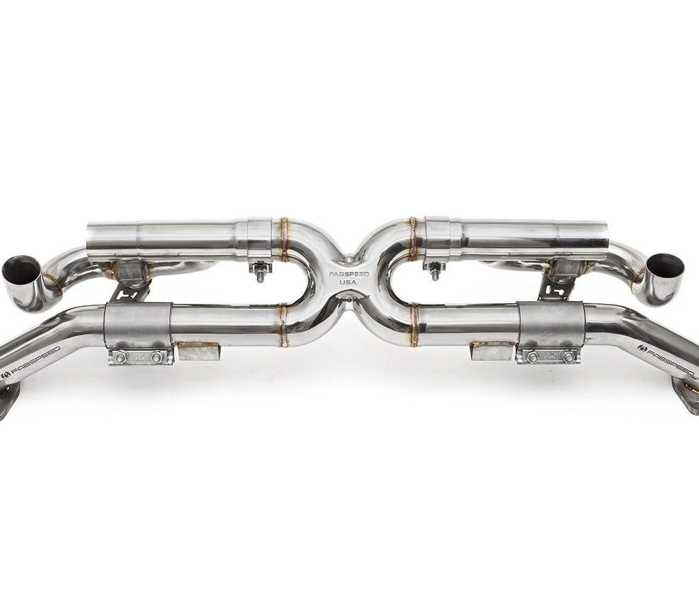 Fabspeed Valvetronic X-Pipe Center Muffler Exhaust for 991 Porsche 911 Carrera / S / GTS