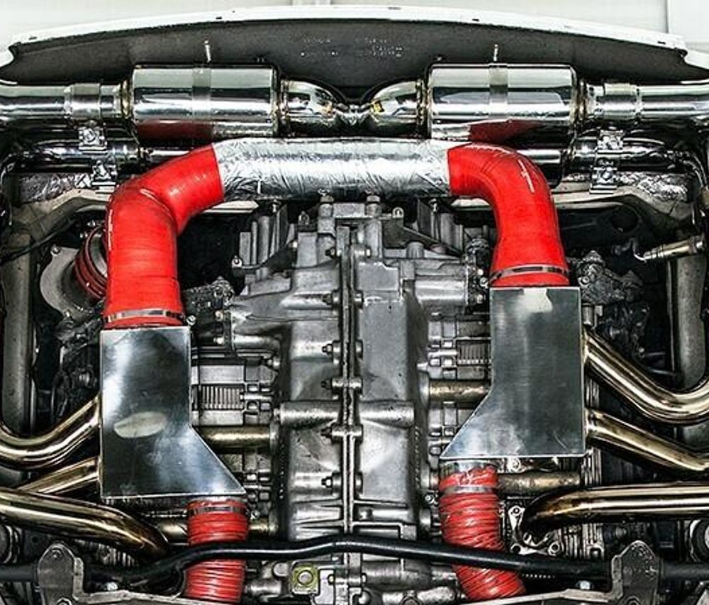 Fabspeed RSR Deluxe Round Tips for 993 Porsche 911 Carrera / 4 / 4S / S