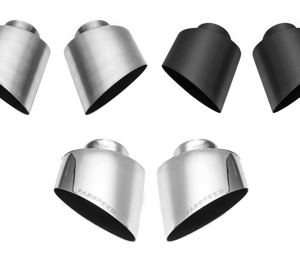 Fabspeed Single Wall Oval Bolt-On Tips for 993 Porsche 911 Carrera / 4