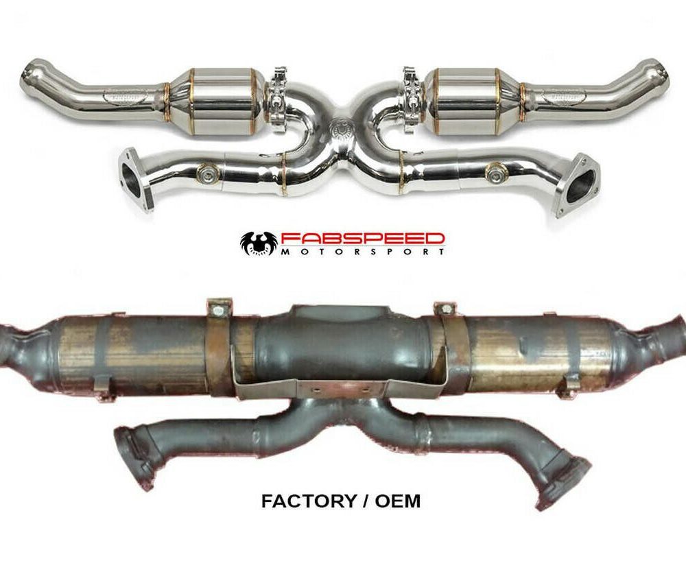 Fabspeed Catted Sport X-Pipe for 993 Porsche 911 Carrera / 4 / 4S