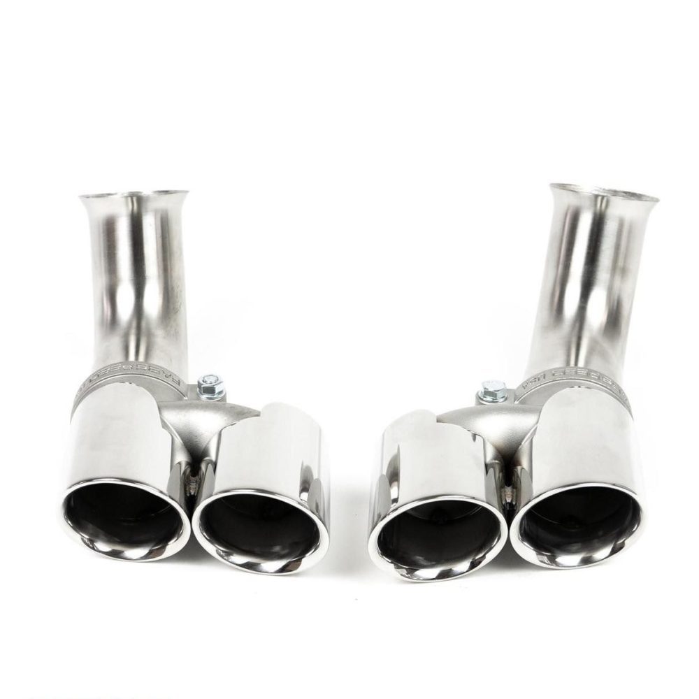 Fabspeed Deluxe Quad-Style Tips - Long for 996.2 Porsche 911 Carrera / 4 / 4S & GT3