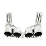 Fabspeed Deluxe Quad-Style Tips - Long for 996.2 Porsche 911 Carrera / 4 / 4S & GT3