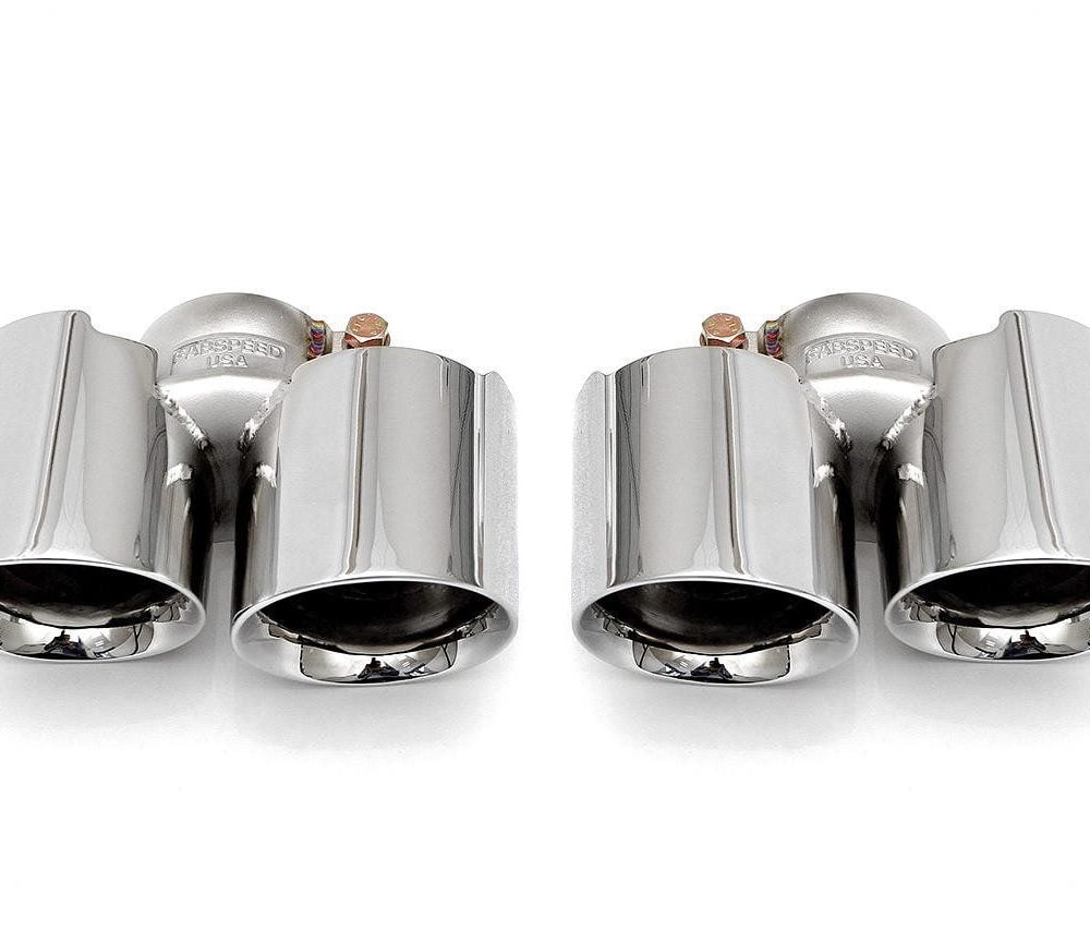 Fabspeed Deluxe Quad-Style Tips for 997 Porsche 911 Carrera / S - Polished