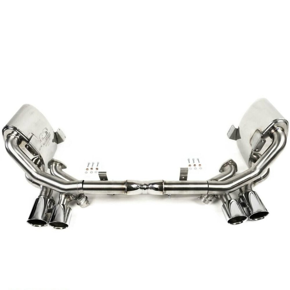 Fabspeed Valvetronic Exhaust System for 991 Porsche 911 Carrera / S / 4 / 4S - Front View