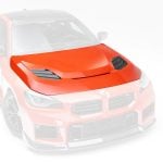 Vorsteiner VRS Aero Carbon Hood for G87 BMW M2 Installed - Outlined