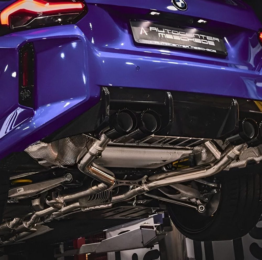 Capristo Valved Exhaust w/ Mid-Silencer Delete, 200 Cell OPF & Wicrom Tips for G87 BMW M2