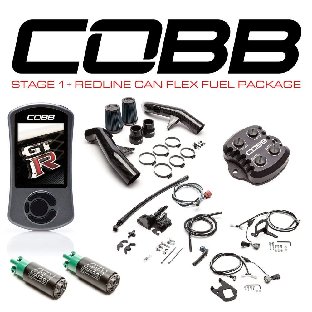 COBB Tuning Stage 1 Power Package with Redline Carbon Fiber Intake & Flex Fuel for R35 Nissan GT-R