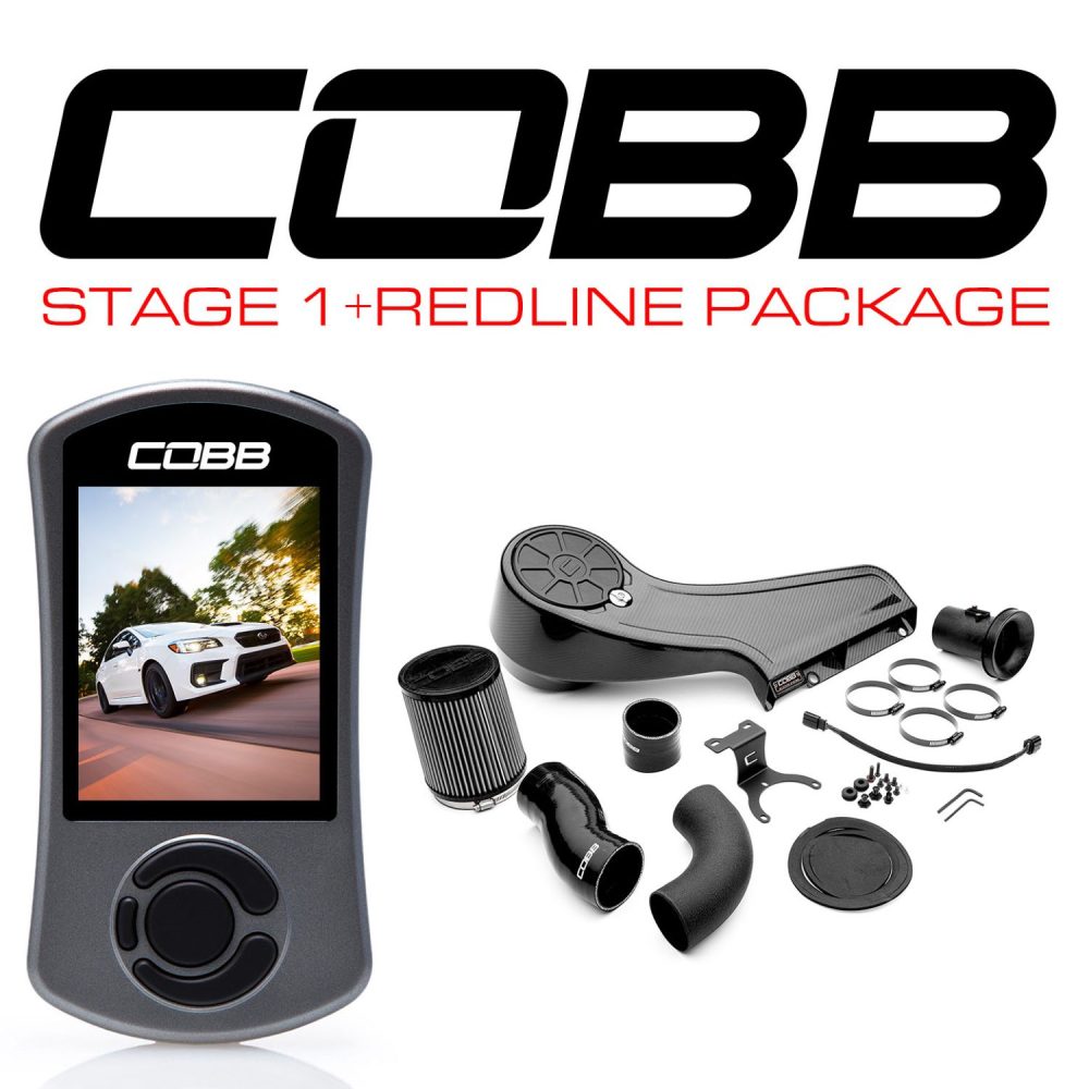 COBB Tuning Stage 1 Power Package with Redline Carbon Fiber Intake for VA Subaru WRX