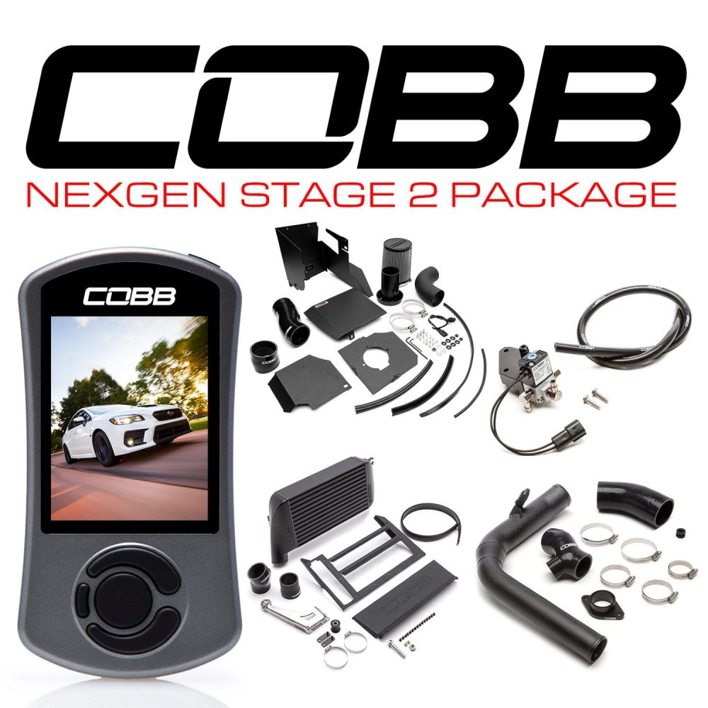 COBB Tuning Stage 2 Power Package with Black NExGen SF Intake for VA Subaru WRX