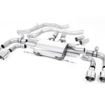 Milltek Valved Front-Pipe-Back Exhaust System for Alfa Romeo Giulia Quadrifoglio with Polished Tips
