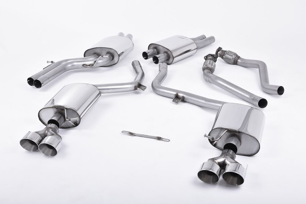 Milltek Resonated Catback Exhaust System for B8.5 Audi S4 / S5 Sportback with Polished Tips