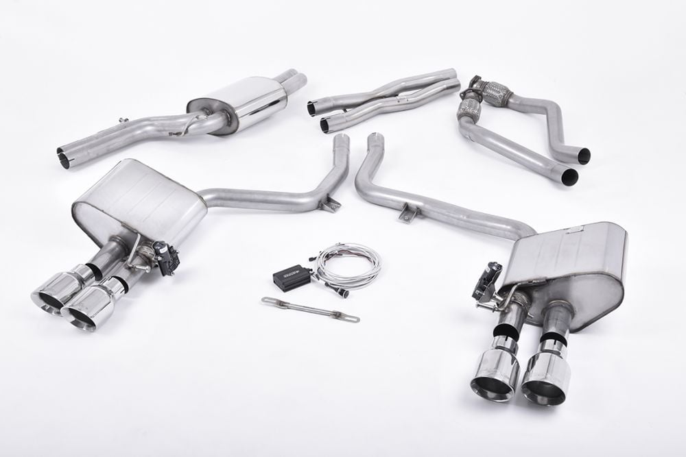 Milltek Valved & Resonated Catback Exhaust System for B8.5 Audi S4 / S5 with Polished Tips
