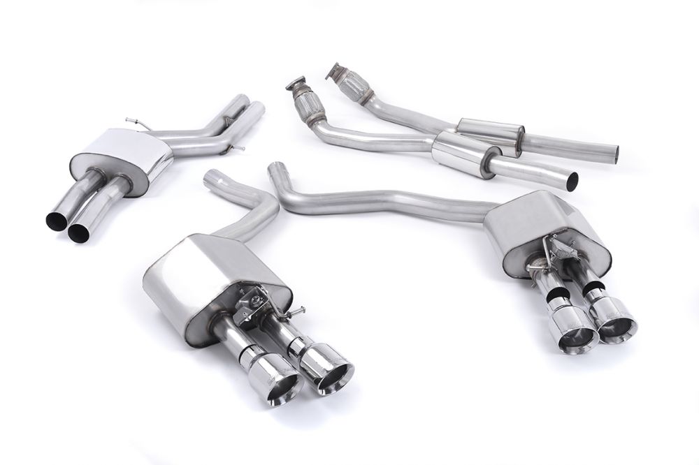 Milltek Valved & Resonated Catback Exhaust System for C7 Audi S6 / S7 with Polished Tips