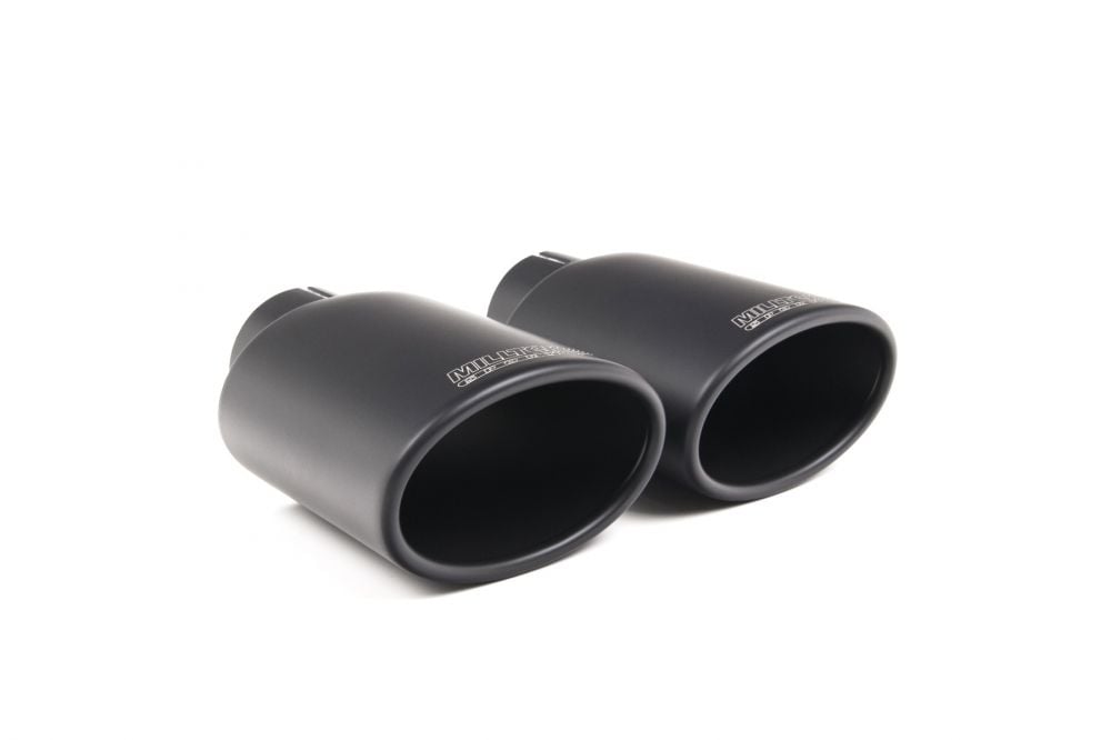 Milltek Sport Cerakote Black Twin-Oval Tips