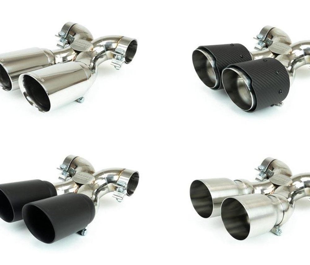 Fabspeed Deluxe Bolt on X-Pipe Tips for 981 Porsche Cayman GT4