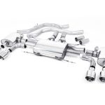 Milltek Valved Front-Pipe-Back Exhaust System for Alfa Romeo Giulia Quadrifoglio with Polished Tips