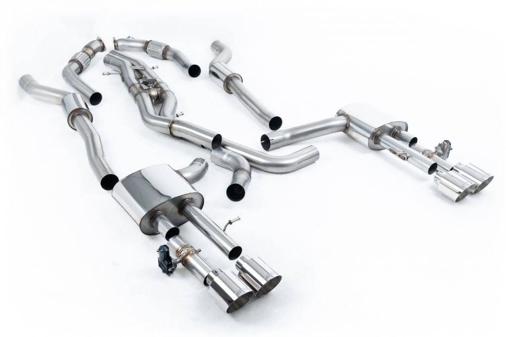 Milltek Valved & Resonated OPF / GPF-Back Exhaust System for D5 Audi S8 with Polished Tips