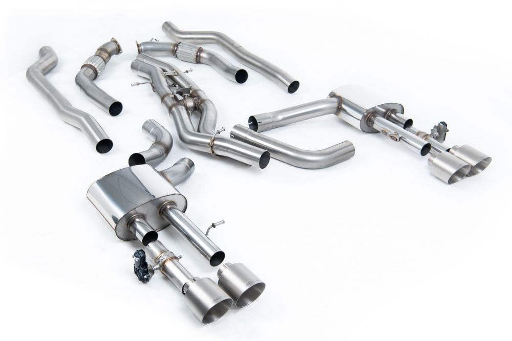 Milltek Valved & Non-Resonated Catback Exhaust System for D5 Audi S8 Long Wheelbase