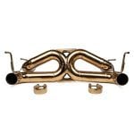 Fabspeed Titanium X-Pipe Exhaust for Ferrari 488 GTB & Spider - Front View
