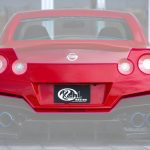 KUHL Ver. 4 GTII Rear Bumper for R35 Nissan GT-R Installed - Part Highlighted