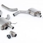 Milltek Signature Series Titanium Valved Axle-Back Exhaust System Upgrade Kit for C8 Audi RS6 / RS7