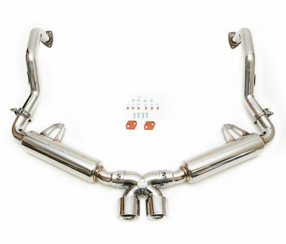Fabspeed Supercup Race Exhaust System for 987 Porsche Boxster / S and Cayman / S - Top View