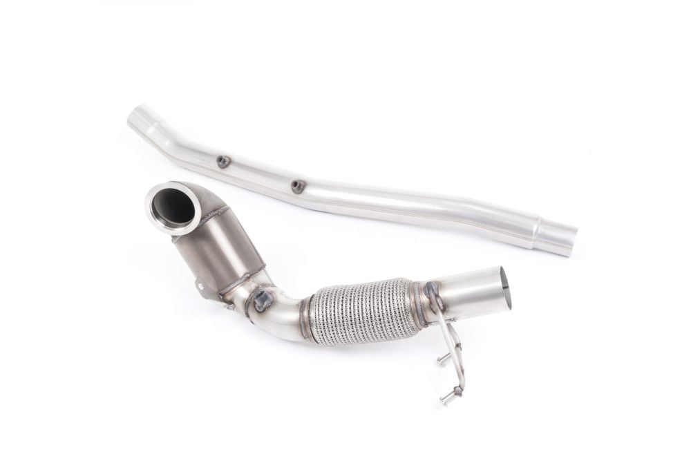 Milltek Large Bore Downpipe with Hi-Flow Sports Race Cat for 8V.2 Audi S3 Quattro / 2012+ SEAT / 2016+ Volkswagen for OE Systems