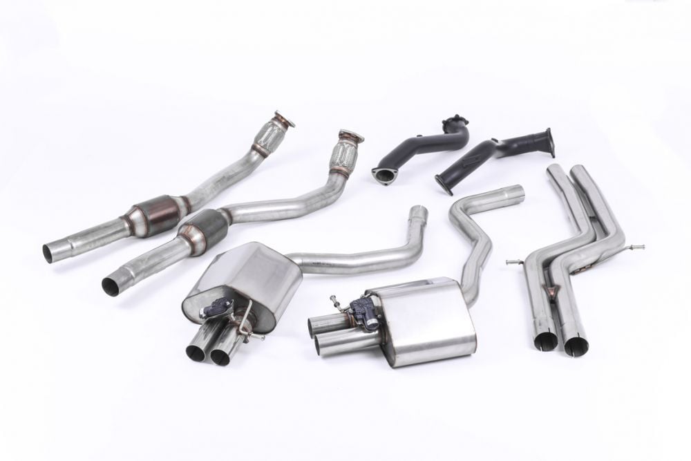 Milltek Valved Complete Exhaust System for C7 Audi RS7 - Non-Resonated Option