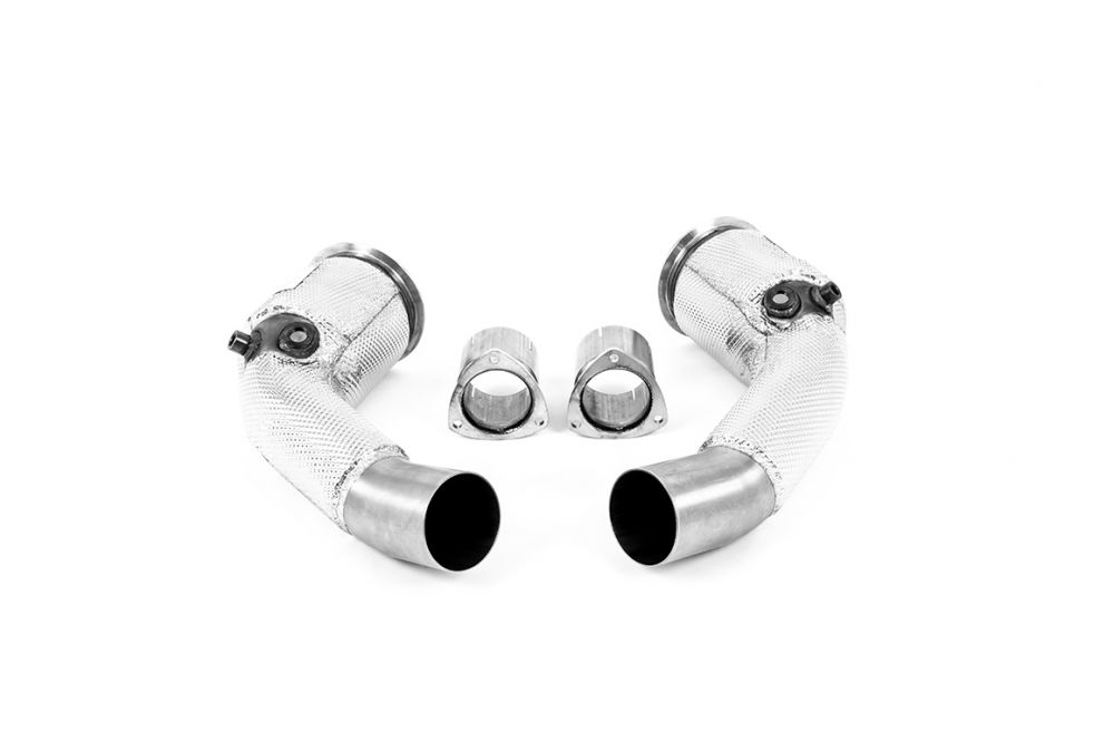 Milltek Large Bore Downpipes with Race Cats for C8 Audi RS6 / RS7 and D5 Audi S8 - For OE Systems