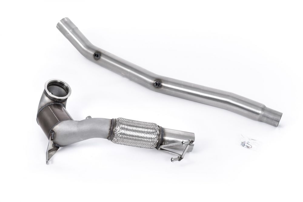 Milltek Large Bore Downpipe with Hi-Flow Sports Cat for 8Y Audi S3 / MK8 Volkswagen Golf R for OE Catback System