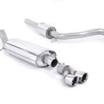 Milltek Resonated Catback Exhaust System for 8X Audi A1 (122PS & 185PS) / MK5 Volkswagen Polo GTI with Polished Tips