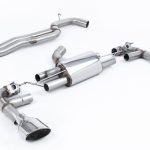 Milltek Valved & Non-Resonated Large Bore Race Catback Exhaust System for 8V Audi RS3 Sportback with Polished Tips