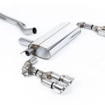 Milltek Valved OPF / GPF-Back Exhaust System with EC Approval (for MILLTEK x MAXTON diffuser) for F40 BMW M135i with Polished Tips