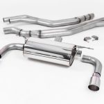 Milltek Resonated Catback Exhaust System for F22 BMW M240i with Polished Tips