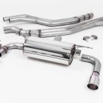 Milltek Non-Resonated Race Catback Exhaust System for F22 BMW M240i with Polished Tips