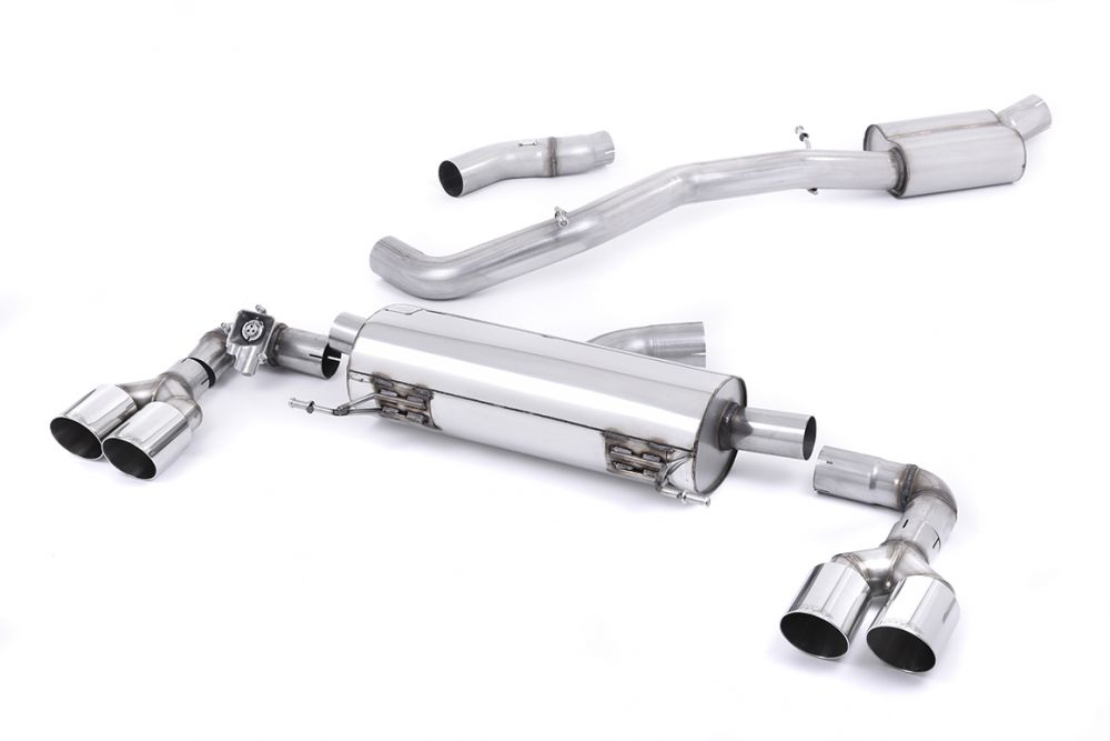 Milltek Valved & Resonated Catback Exhaust System w/ EC Approval for 8X Audi S1 with Polished GT Tips