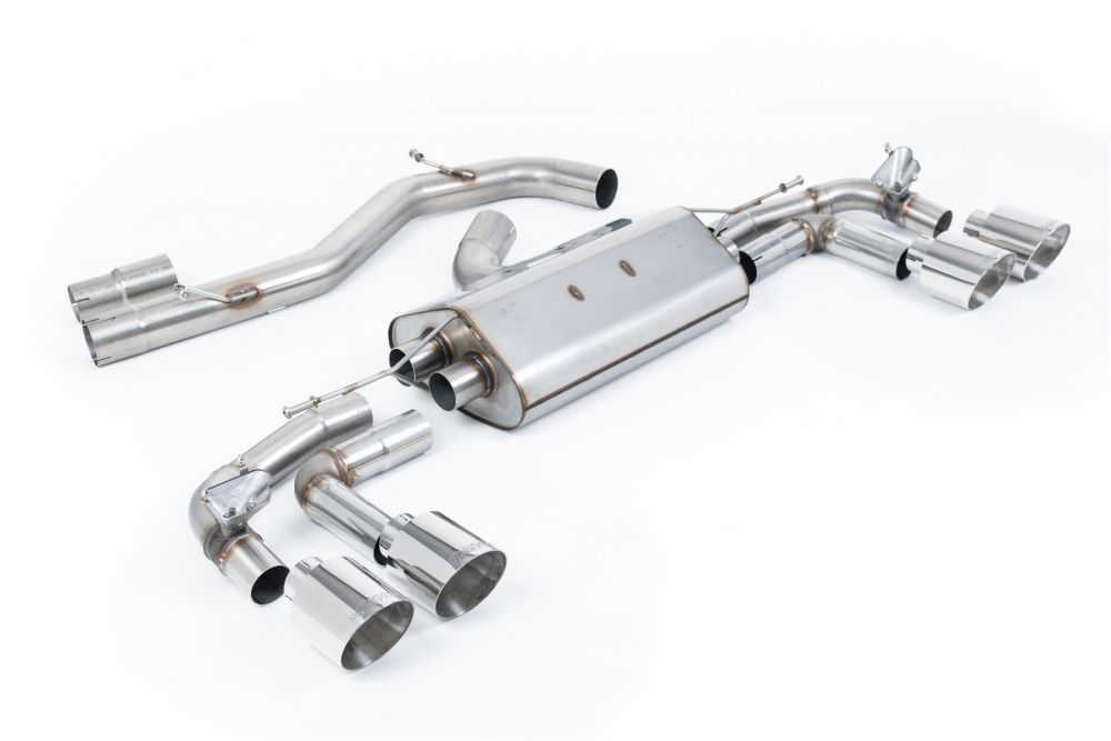 Milltek Valved & Non-Resonated Catback Exhaust System for 8Y Audi S3 Quattro (sportback) with Polished GT Tips