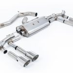 Milltek Road+ Valved & Resonated Catback Exhaust System for 8Y Audi S3 Quattro with Polished GT Tips