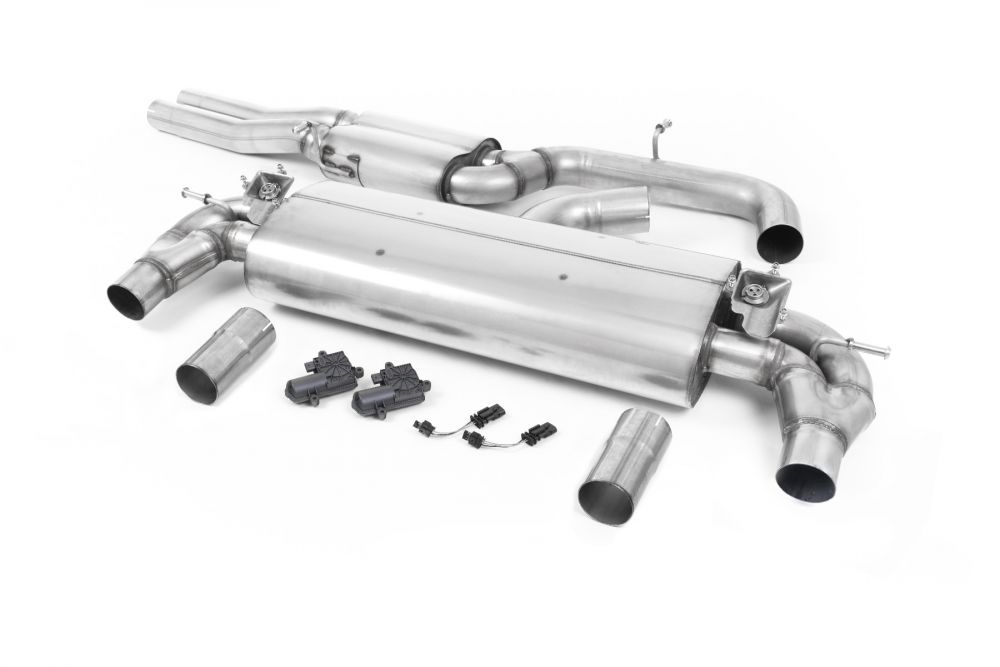 Milltek Valved Catback Exhaust System for 8V Audi RS3 Sedan - Resonated Version