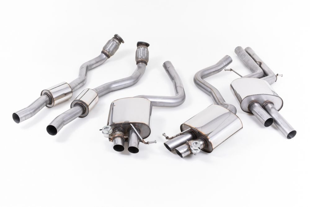 Milltek Valved Catback Exhaust System for B8 Audi RS4 - Resonated Version