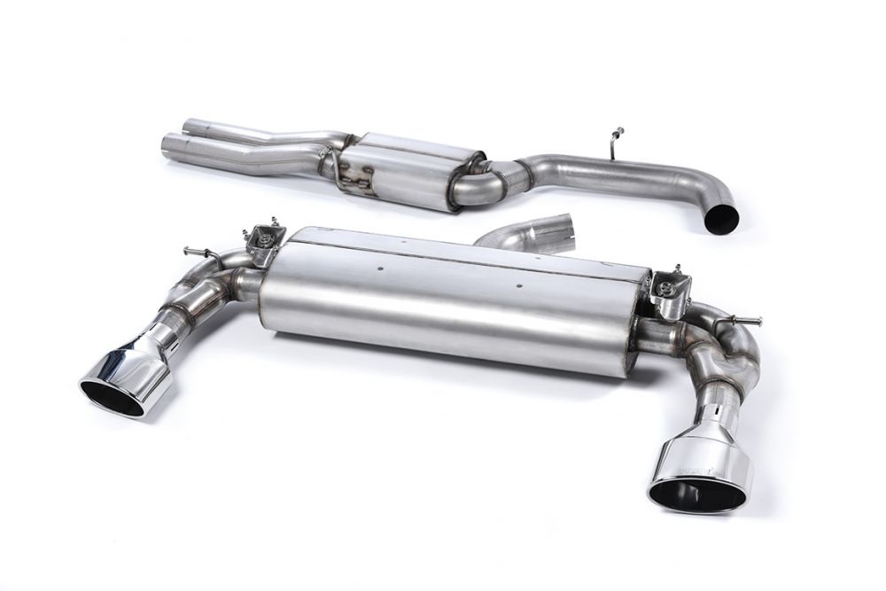 Milltek Valved Catback Exhaust System for 8V Audi RS3 Sportback (pre-facelift) - Resonated Version with Polished Tips