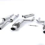 Milltek Catback Exhaust System for B7 Audi RS4 - Resonated with Polished Tips