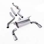 Milltek Non-Resonated Catback Exhaust System for F20 / F21 BMW M135i - Road Silencer with Polished Tips