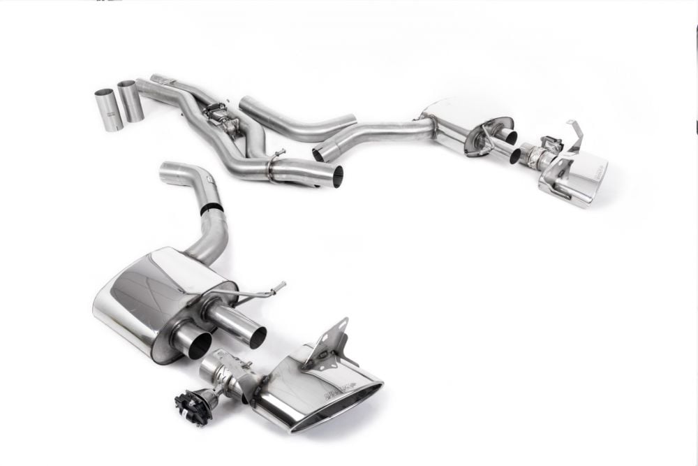 Milltek Valved Front-Silencer-Back Exhaust System w/ EC Approval for C8 Audi RS6 & RS7 with Polished Tips