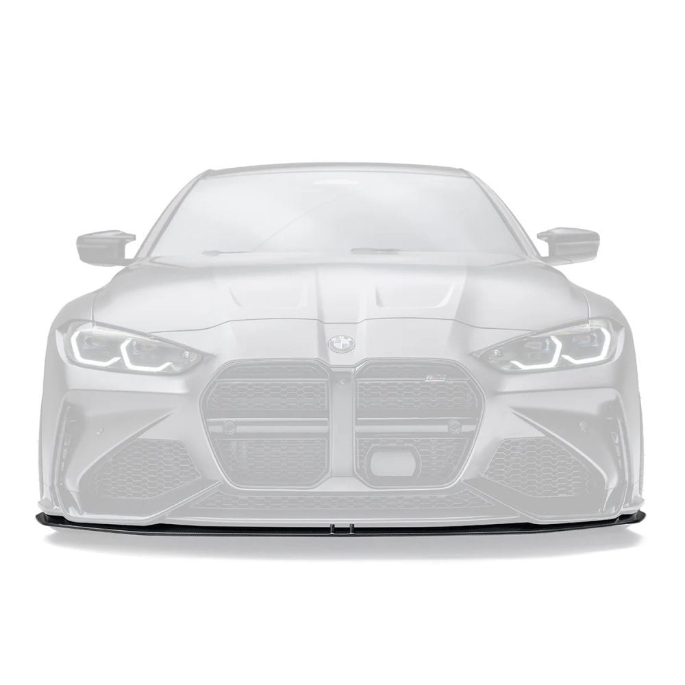 ADRO Carbon Front Lip for G8x BMW M3 / M4 (with ADRO bumper) Installed on Dark Grey M4 - Lip Highlighted