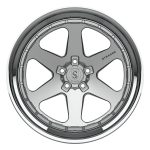 Strasse S6 Track Wheel in Silver & Polished