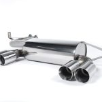 Milltek Rear Silencer Exhaust System with Polished Tips for E46 BMW M3 / CSL