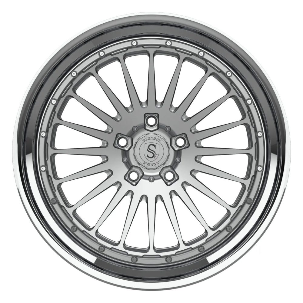 Strasse SV20 Track Wheel in Silver & Polished