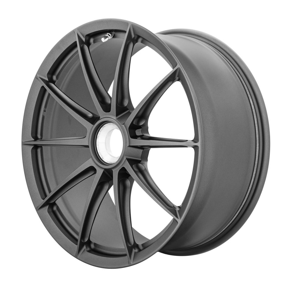 BC Forged ACL10 Monoblock Wheel (centerlock) in Matte Gunmetal - Side